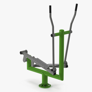 3D Outdoor Elliptical Cross Trainer Green model