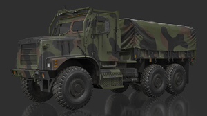 3D OshKosh MTVR MK23 with Tent Dusty model