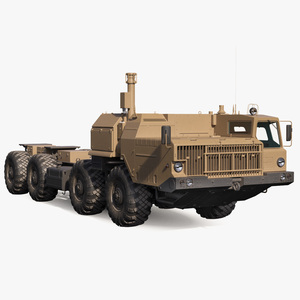 3D model MAZ 543M 8x8 Truck Desert