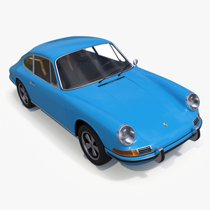 3D Porsche 911 1968 Blue