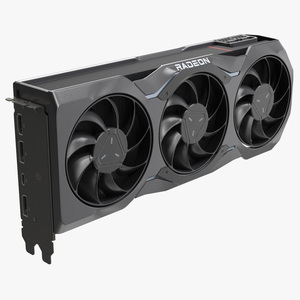 AMD 7900 Series Graphics Card 3D model