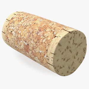 Realistic Wine Cork 3D model