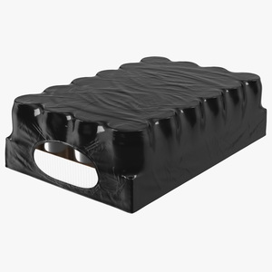 3D Pack of Case with 24 Pcs 330ml Aluminium Cans Black