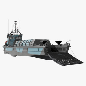 3D LCVP Landing Craft model