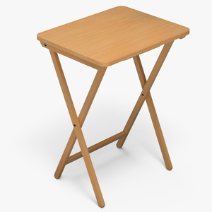 3D model Wooden Folding Table