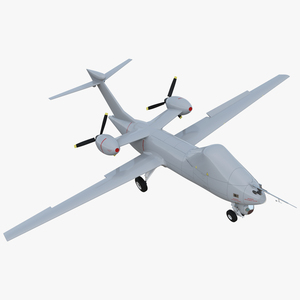 BAe Systems Mantis Unmanned Aircraft Rigged for Cinema 4D 3D