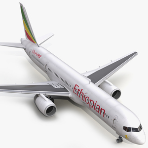 3D Boeing 757 200 Ethiopian Airlines model