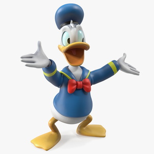 Disney Character Donald Duck Rigged for Maya 3D model