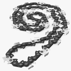 3D Curled Black Chain for Chainsaw