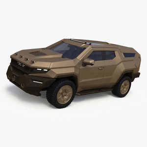 3D model Sand Colored SUV Rezvani Vengeance Simplified