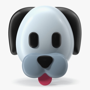 Dog Face Emoji 3D model