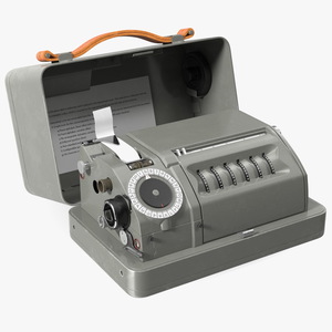 Portable Mechanical Cipher Machine 3D model