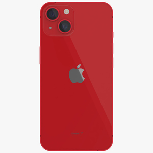 Red Apple iPhone 13 3D model