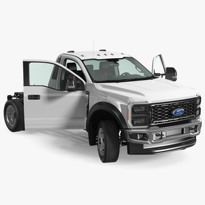 Ford Super Duty F550 Two Doors Rigged 3D