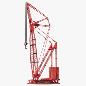 Heavy Lift Ring Crane Mammoet 3D model