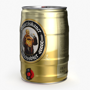 Franziskaner Beer 5 Liter Barrel 3D