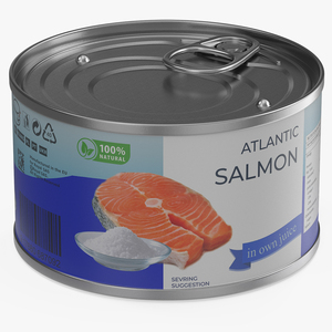 3D Canned Salmon model