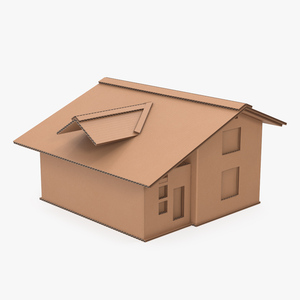 3D Cardboard House Replica model