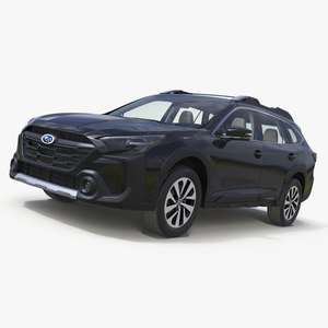 3D Black Crossover Subaru Outback 2025 Simplified