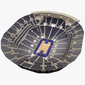 3D Basketball Indoor Arena model