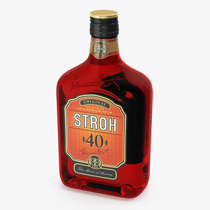 3D Stroh 40 Austrian Rum Bottle model