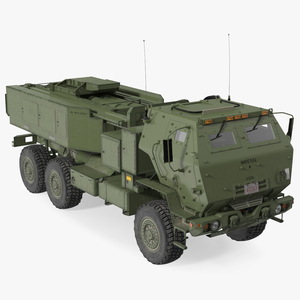 3D M142 High Mobility Artillery Rocket System Green model