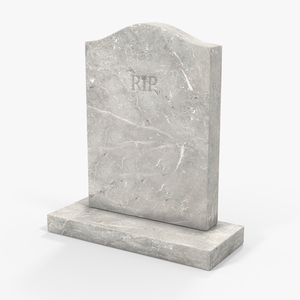 3D Marble Headstone for Grave