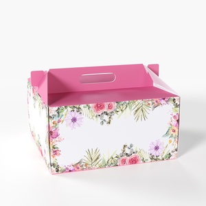 3D model W Packaging Cake Box Pink No Window