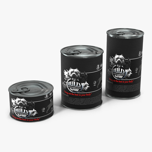 Dog Food Tins Set 3D