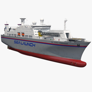 Command Ship Sea Launch Commander ACS Rigged 3D model