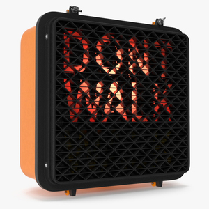 Dont Walk Signal Light 3D