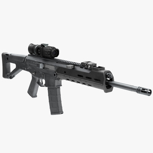 3D model Bushmaster ACR with Thermal Scope Trijicon Patrol M300W