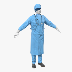 3D model Surgeon Dress 9