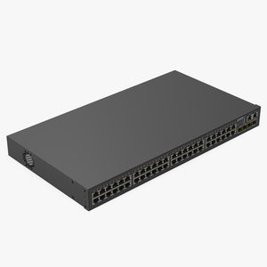 3D model Network Switch Planet 48 Ports