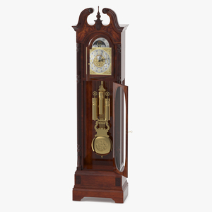 Classical Longcase Clock Open 3D model