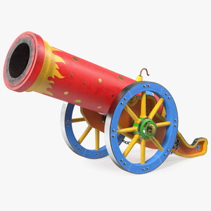 3D Circus Cannon model