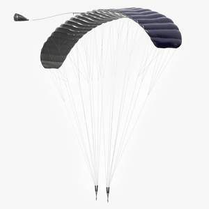 3D model Paraglider Parachute Blue