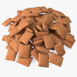 3D model Chocolate Cereal Pillow Flakes Pile