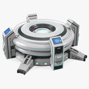 Futuristic Control Panel 3D model