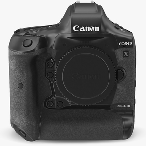 3D Canon EOS 1DX MarkIII DSLR Camera model