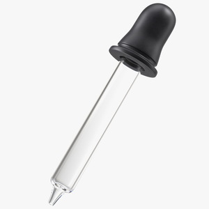 3D Eye Dropper Pipette with Rubber Head