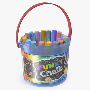 3D Coloured Chalk Bucket