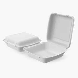 3D model Compostable Food Container Set