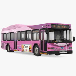 Gillig Low Floor Diesel Electric Hybrid Bus Simple Interior 3D model