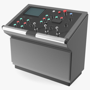 3D Control Desk Panel Dark model