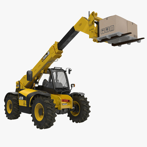 Telescopic Handler Forklift JCB 535 95 Yellow 2 3D