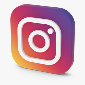 Instagram Social Media Icon 3D
