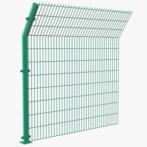 3D Mesh Fence Green