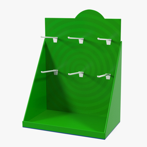 3D Plastic Counter Top Display Green model