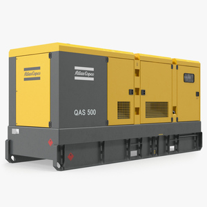 Industrial Diesel Generator Atlas Copco 3D model